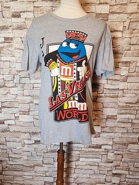 M&M's Las Vegas World Graphic  Gray T-Shirt
